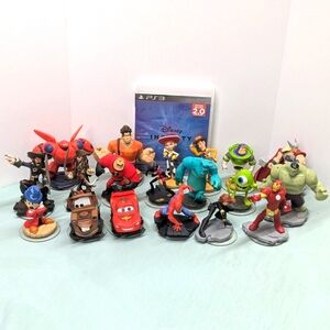 Disney infinity figures and PS3 game lot